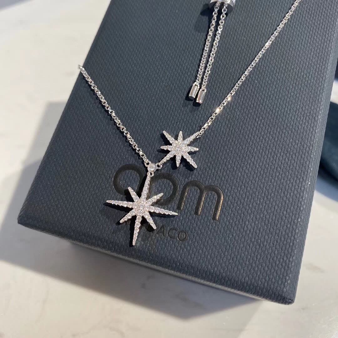 APM Monaco Rose Gold Star Pendant Necklace